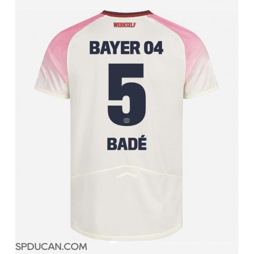 Muški Nogometni Dres Bayer Leverkusen Loic Bade #5 Gostujuci 2025-26 Kratak Rukav